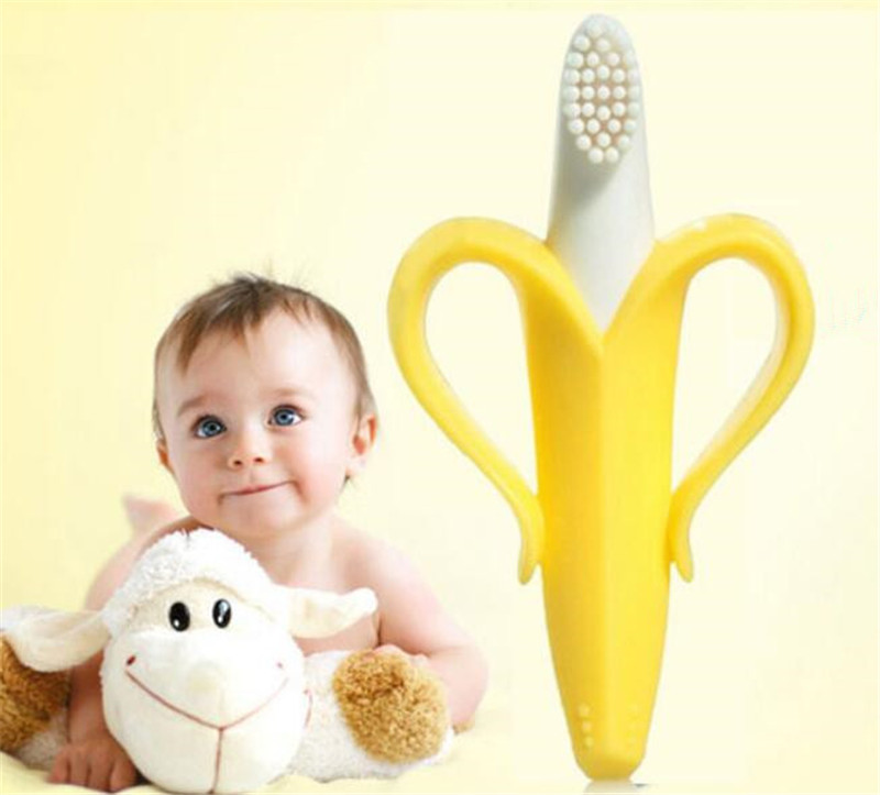 High Quality Silicone Toothbrush And Environmentally Safe Baby Teether Teething Ring Kids Teether Children Chewing