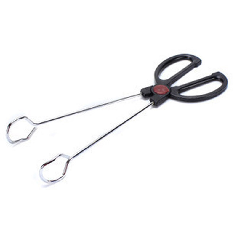 Stainless Steel Barbecue Grill Barbecue Pliers Plastic Handle Barbecue Buffet Food Clip Carbon Pliers BBQ Tools