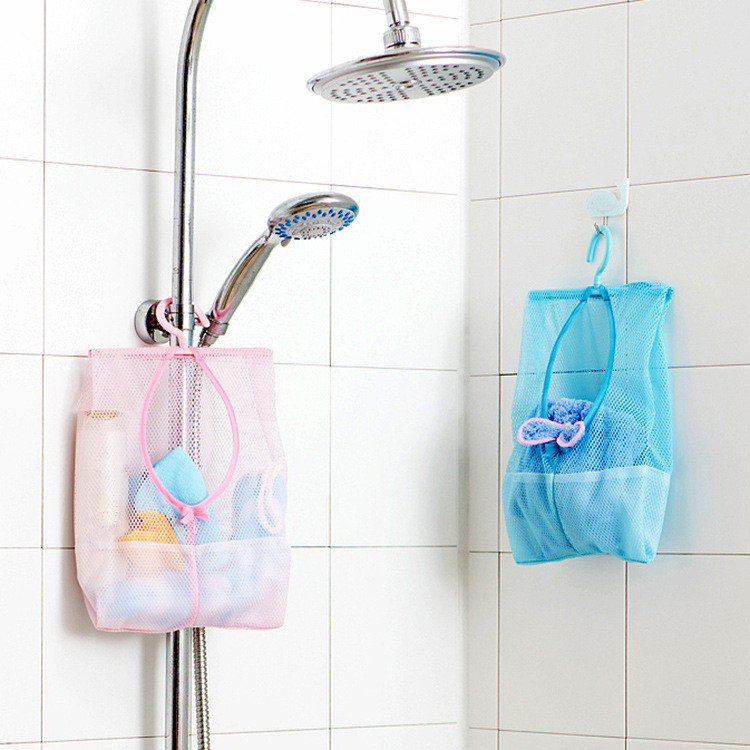 Baby Bath Toys Bathroom Toys Bag Multifunctional Hanging Storage Mesh Bags Eco-Friendly Mesh Child Kids Bath Toys Baskets