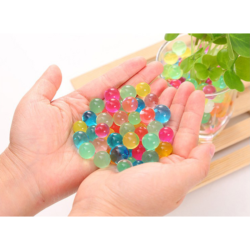 12 bags (2400pcs)Crystal Soil Hydrogel Gel Polymer Water Beads Flower/Wedding/Decoration Maison Growing Water Balls Big