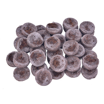 50pcs 25mm Jiffy Peat Pellets and Coco Pellets Seed Starting Plugs Seeds Starter Pallet Seedling Soil Block Professional