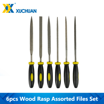 Wood Rasp Assorted Files Set Mini Assorted Rasp 6pcs Woodworking Tool For Jewelry Wood Grinding Hand File Tools Needle File Set