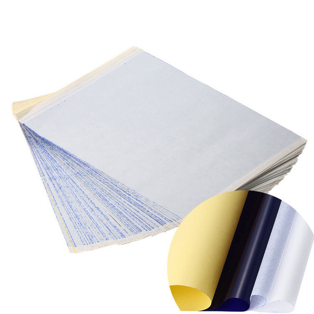 10Pcs/Lot 4 Layer Carbon Thermal Stencil Tattoo Transfer Paper Copy Paper Tracing Paper Professional Tattoo Supply Accesories QE