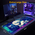 Hunter X Hunter Pads Surface for Mouse Led Carpet Anime Mousepad Rgb Rug Pc Gamer Complete Mouse Pad with Backlight Desktop Pad