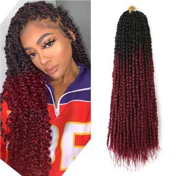 18inch Passion Twist Crochet Braid Hair Extensions Synthetic Omber Braiding Hair Bohemia Style For Black Women Hair Expo City