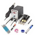 Electric Soldering Iron Hot Air Gun 2in1 700W 8586 Solder Station SMD Rework Soldering Desoldering Welding Repair Kit Tool