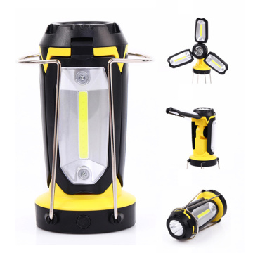 Camping Light Waterproof Camp Lamp LED USB Rechargeable Flashlight Dimmable Spotlight Work Light Searchlight Emergency Torch