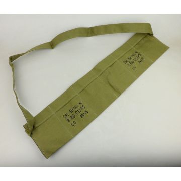 tomwang2012. WWII WW2 US M1 Garand Bandoleer Cotton AMMO POUCH CAL 30 BALL M2 8 RD CLIPS -MILITARY WAR REENACTMENTS