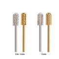 RIKONKA Golden Carbide Nail Drill Bits Manicure Machine Accessory Ceramic Milling Cutters For Manicure Electric Dill Nail Files