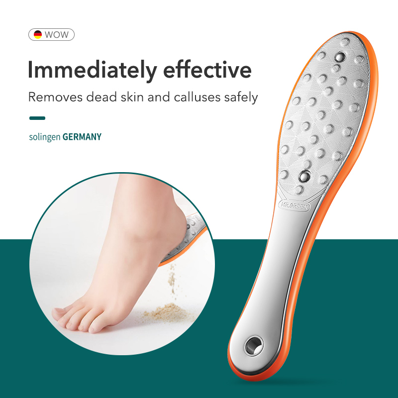 MR.GREEN Pedicure Foot Care Tools Foot File Rasps Callus Dead Skin Remover Professional Stainless Steel Double Sides Files