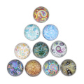 10pcs/lot Mixed Colors Blessing 18mm Glass Snap Button Jewelry Faceted Glass Snap Fit Snap Bracelet Xinnver Snaps jewelry
