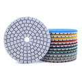 RIJILEI 1PCS 3"/4" Wet/Dry Diamond Polishing Pad Flexible Grinding Discs For Granite Marble Stone Concrete Floor Polishing ZJ10