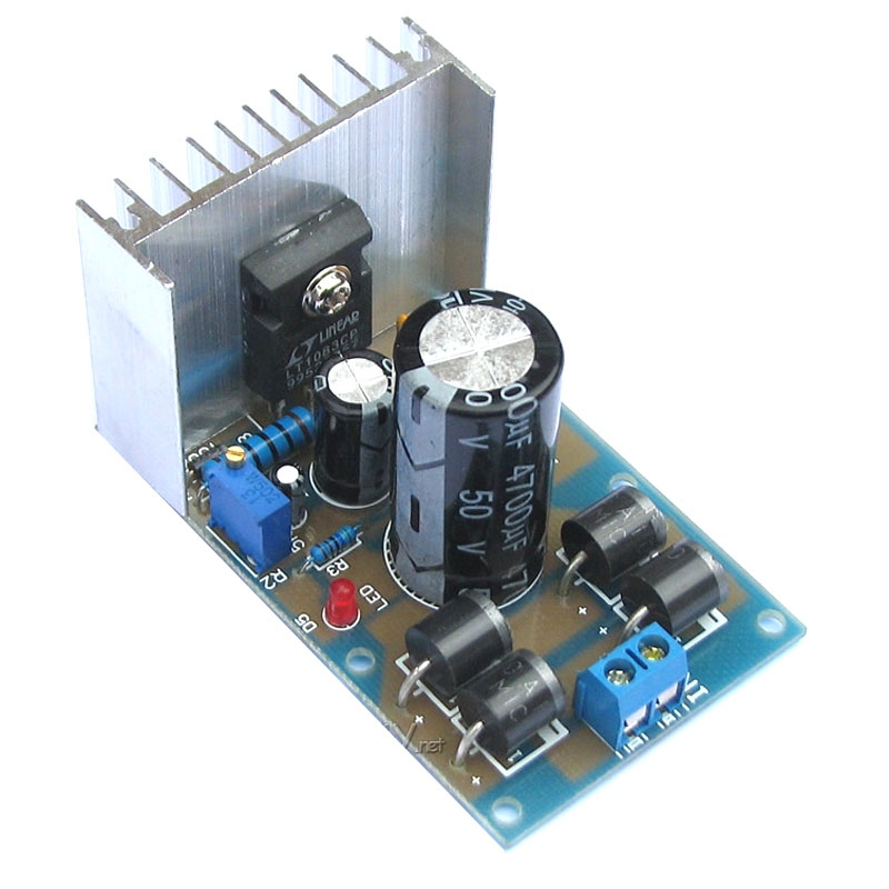 new 2.5V 12V 24V 30V LT1083cp High-Power Adjustable Linear Regulated DC Power Supply Board DIY Kits for HiFi amplifier G3-010