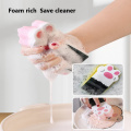 Household Cat Claw Sponge Wipe Thicken Decontamination Kitchen Scouring Pad Brush Pot Dishwash Sponge Block Foam Cleaning Brush