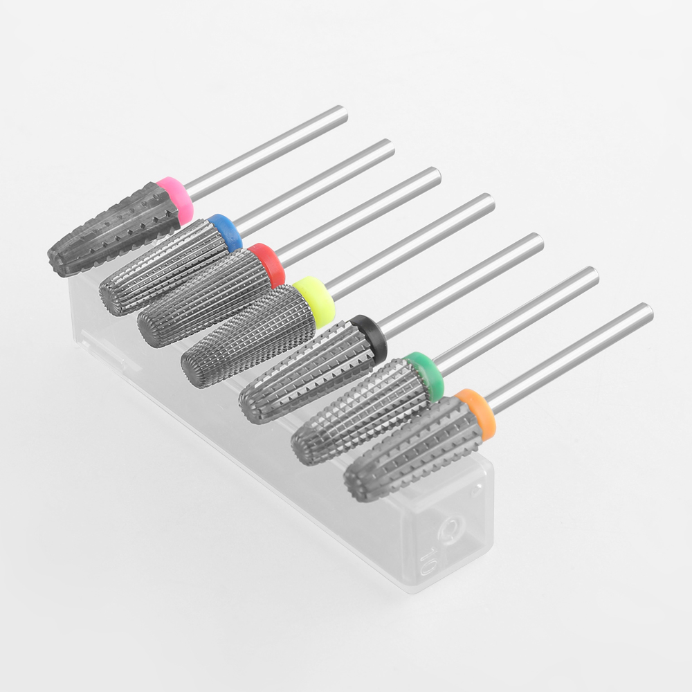 Tapered Carbide Nail Drill Bits Milling Cutter For Manicure Remove Acylics & Gel Milling Cutter Nails Accessories Tools