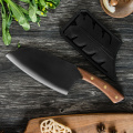 XYj 6pcs Kitchen Chef Knife Set 8'' Chef 7'' Chopping Cleaver Santoku 5'' Utility 3.5'' Paring Knife Meat Fish Cooking Accessory