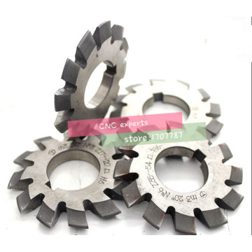 Free shipping Gear cutter M2 modulus PA20 degrees 1-8# 8pcs/let HSS Gear Milling cutter Disc Milling cutter