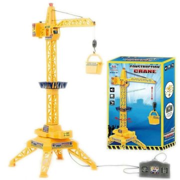 Children Tower Crane Electric Remote Control Wireless Engineering Car Children'S Toy Model With Sound For Kids Gift