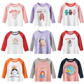 Kids Boys T-shirts Baby Long Sleeve Tops Children Autumn Solid Cotton Tops Clothing Clothes 2 3 4 5 6 7 Years Boy Girl T Shirts