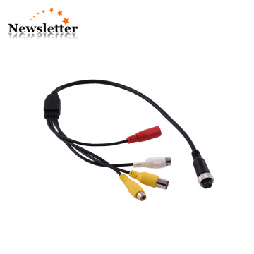 MDVR Camera Accessories Aviation Female Connector AV DC BNC Audio Video Cable