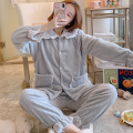 Winter Thicken Warm Flannel Maternity Nursing Pajamas Suits Feeding Nightwear Clothes for Pregnant Women Pregnancy Sleep Lounge