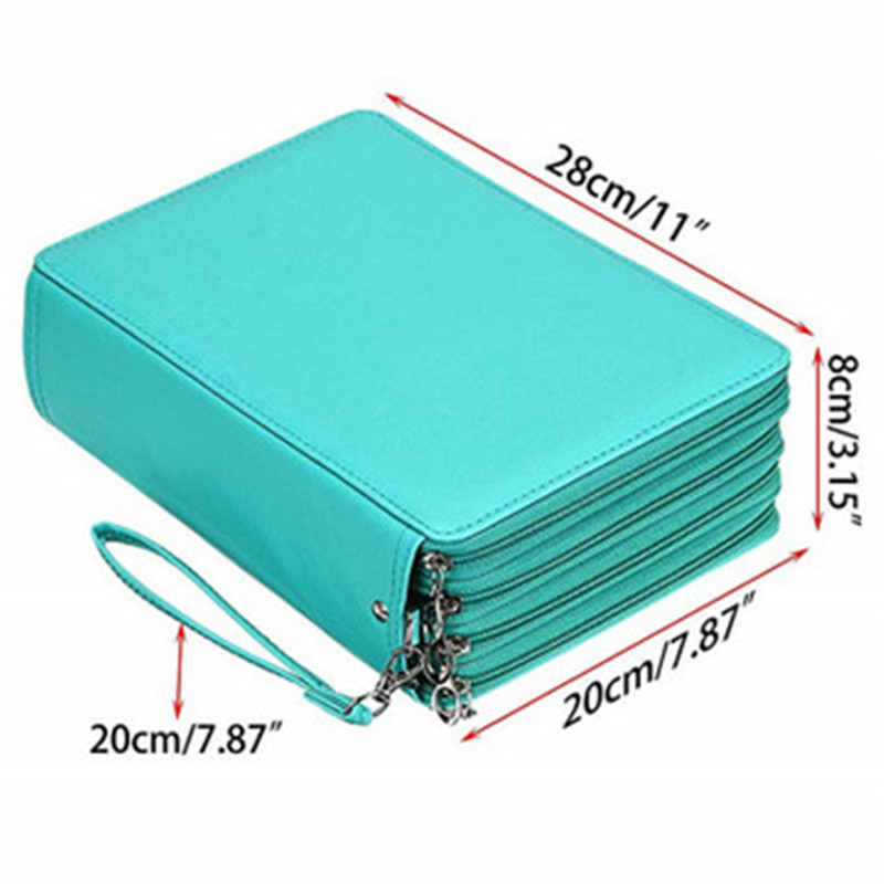 Multifunction 200 Holes Pen Box Pencil Case for Drawing Painting Art Marker Pens High capacity Pencil Case School Stationery Bag