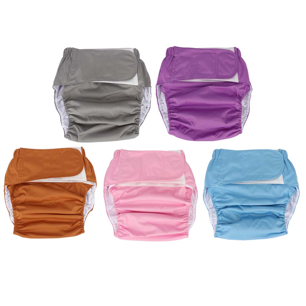 Adult Diapers Waterproof Washable Reusable Elderly Cloth Diapers Pocket Nappies Reusable Diaper Pants For Men & Women