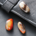 1/5Pcs Home Natural Madagascar Banded Agate Crystal Carnelian Pendant Healing Stones Collectible Ore Agate Body Heathy Gifts
