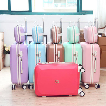TRAVEL TALE women cute carry on trolley set abs girls travel suitcase retro rolling luggage on wheels