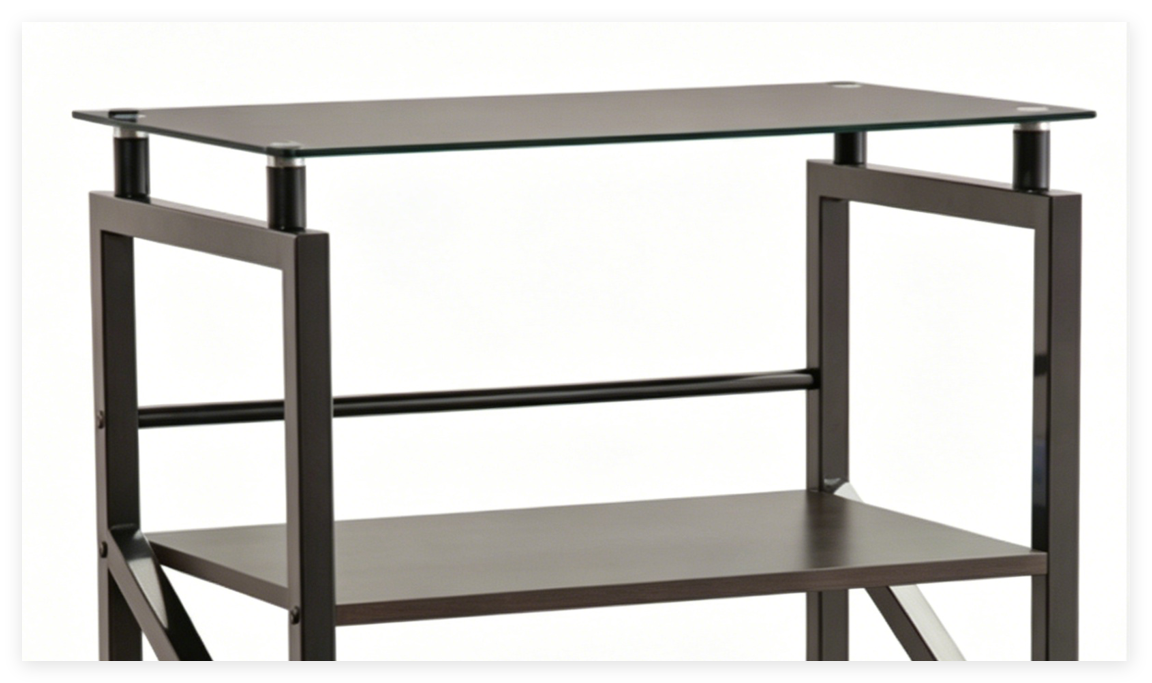 glass top rack
