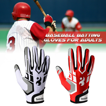 Batting Gloves Unisex Baseball Softball Batting Gloves Anti-slip Batting Gloves For Adults