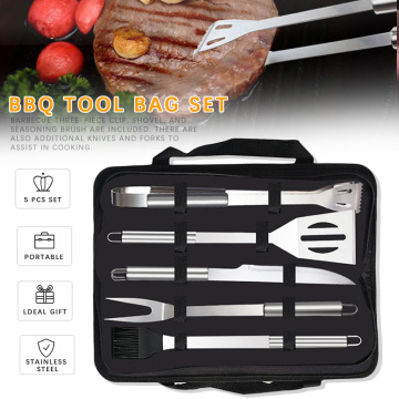 Easy Clean Grilling Kit Indoor Outdoor BBQ Accessories Grill Tools Set Camping Kitchen Picnic Cooking Reusable Barbecue Utensil