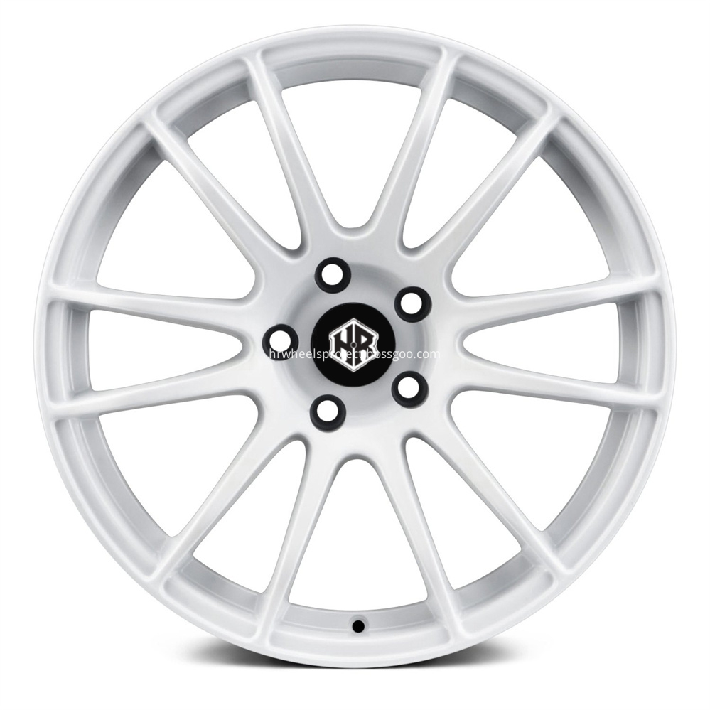 H R Tech Wheels Hre52 White Front