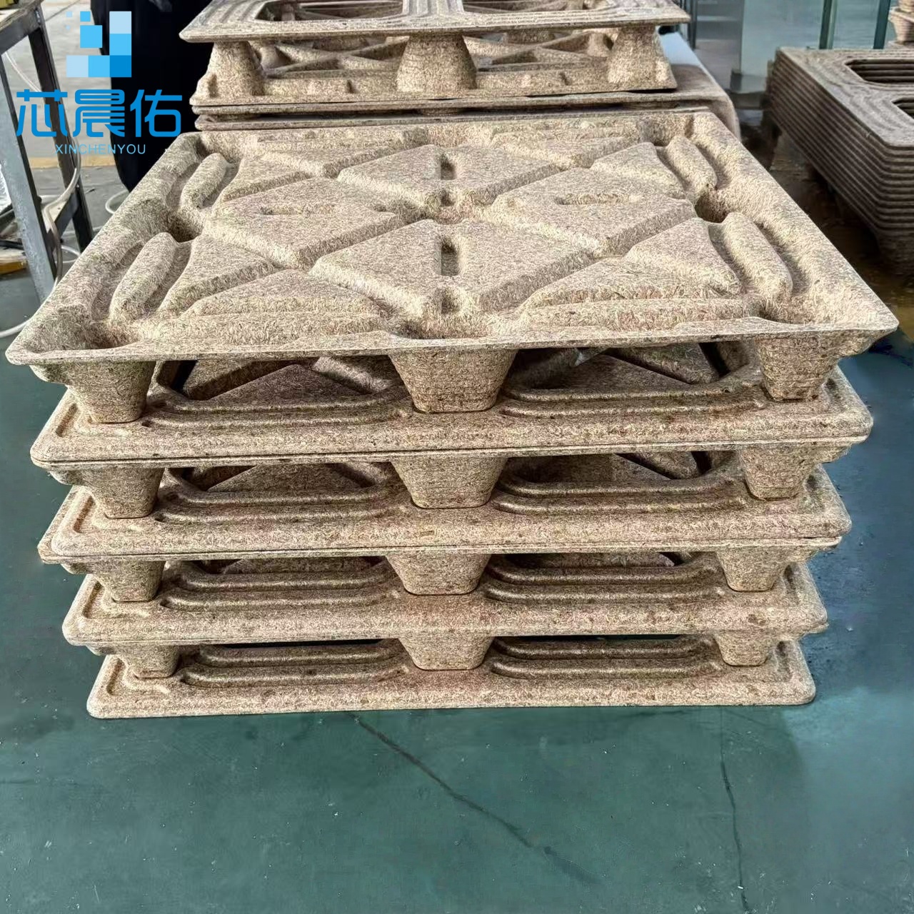 compress wood pallet-double