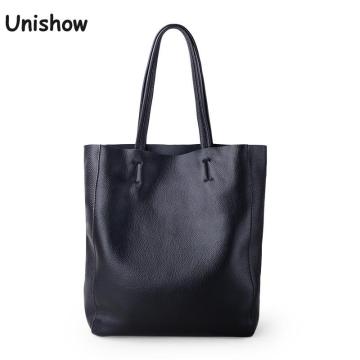 Simple Casual Leather Women Shoulder Bag Luxury Brand Designer Genuine Leather Lady Handbags Commuter Bag Large Female Totes Bag