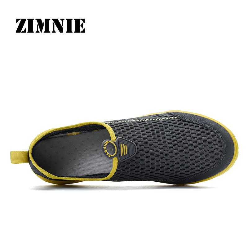 ZIMNIE Summer Unisex Casual Shoes Fashion Classic Air Mesh Upper Lightweight Breathable Sneakers Men Slip-on Large Size 35~48