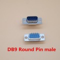 10Pcs DB9 DB15 DB25 DB37 Hole/Pin Female/Male Blue Welded Connector RS232 serial port socket DB adapter
