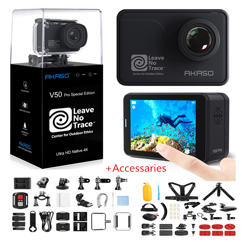 AKASO V50 Pro SE Action Camera Touch Screen Sports Camera Access Fund Special Edition 4K Waterproof Camera WiFi Remote Control