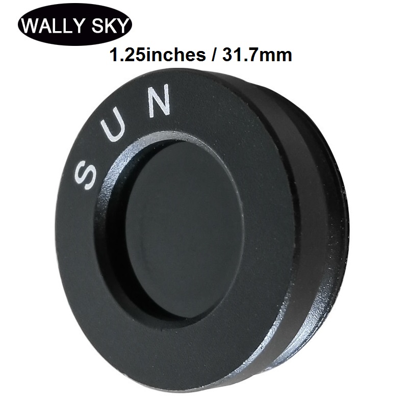 1.25 inches Black Solar Filter Astronomical Telescope Accessories Optical Glass Lens Optical Filter Lens Filter Caliber 31.7mm