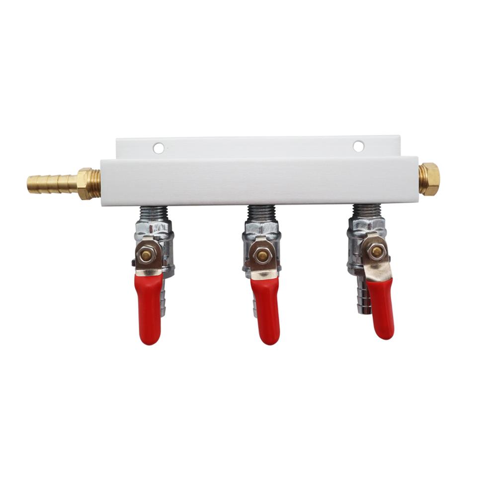New Arrivals 5/16[ Barb CO2 Air Gas Distribution Manifold Splitter Draft Beer Kegerator With Check Valves For Homebrew