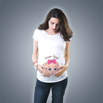 2020New Cute Maternity Clothes Maternity Clothes Casual Pregnancy T-Shirt Baby Print Funny Pregnant Women Summer Tee Shirt Top