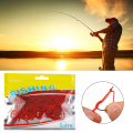100PCS Soft Red Worm Fishing Lures Lifelike Fishy Smell Earthworm Fishing Takcle Lure 3.5cm Artificial Fishing Lure Accessories