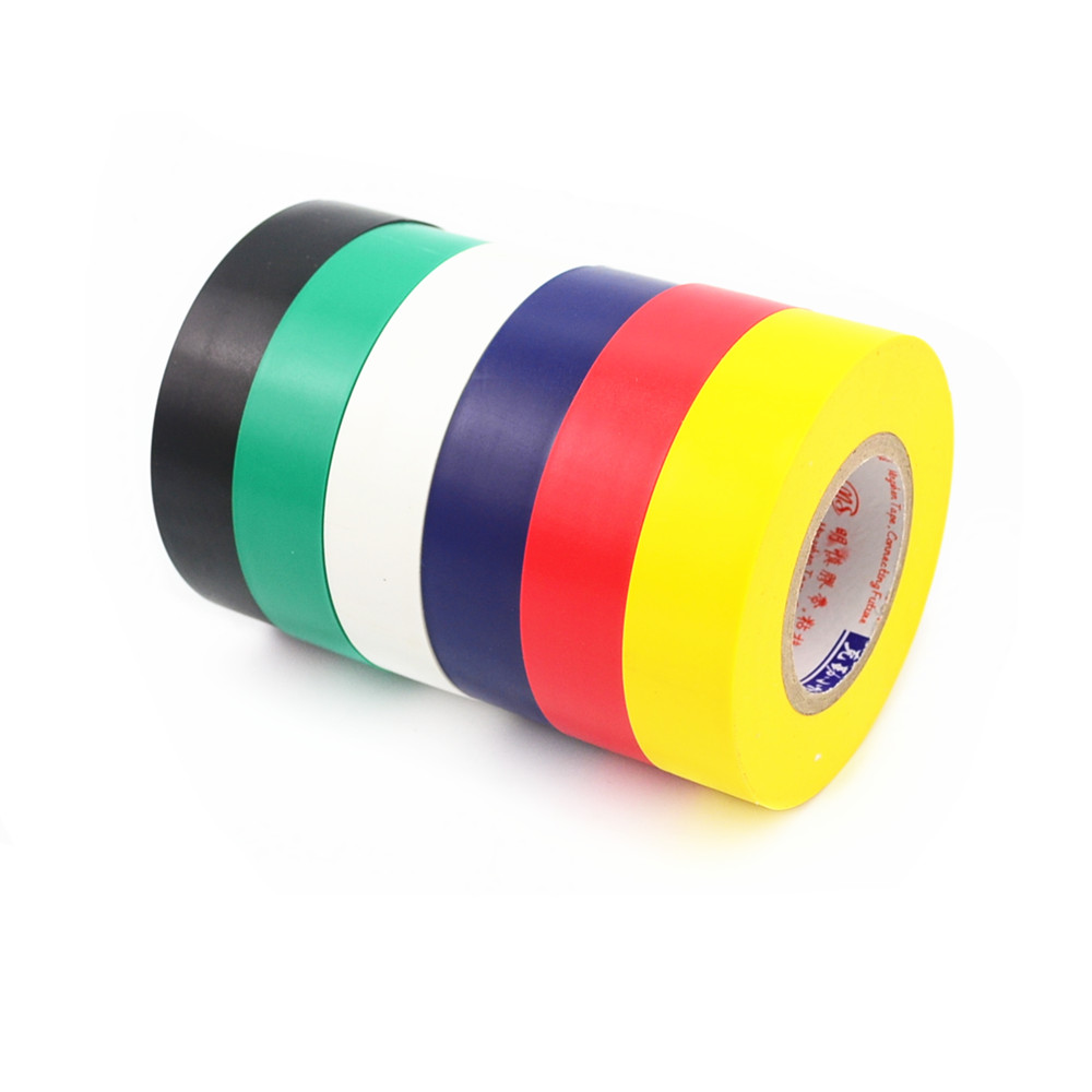 1pcs Electrical Tape Insulation Adhesive Tape Waterproof PVC 18mm Wide High-temperature Tape 18M