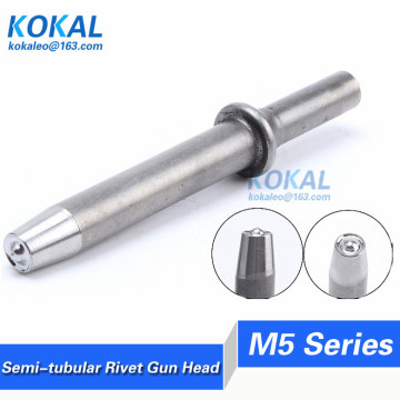 [BKX-M5] Free Shipping 5MM Semi-tubular Rivet Gun Head Pneumatic Riveter 5MM Half-hollow rivet clincher