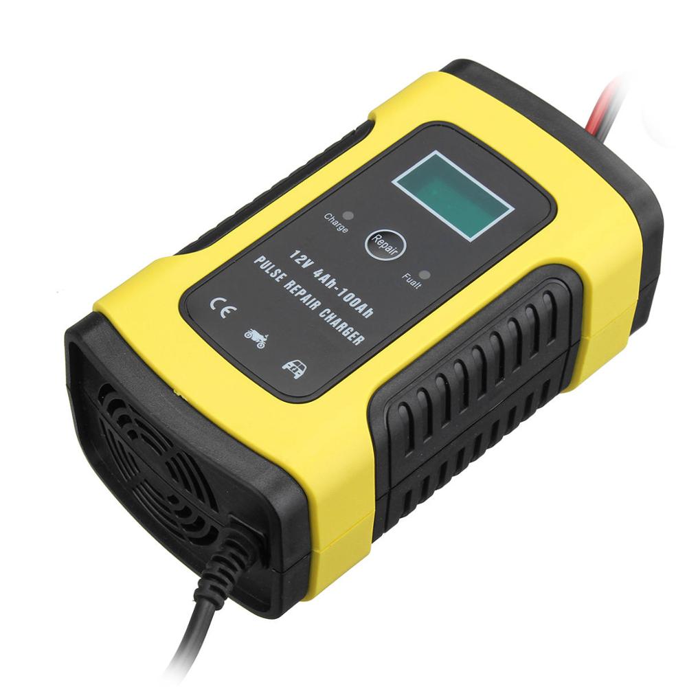 ALLSOME 12V 5A Pulse Repair LCD Battery Charger For Car Motorcycle Lead Acid Battery Agm Gel Wet Lead Acid Battery Charger