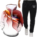 Autumn 2020 new men's suit sportswear 2-piece Hoodie + pants jogging fitness sportswear Pullover Sweatshirt set
