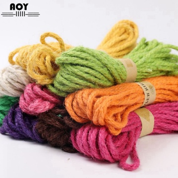 6mm Colorful Hemp Rope For DIY Handwork Craft Supplies Knitting Bouquet Packaging Decoration Kindergarten Arts Materials Cords