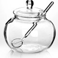 250ml Glass Jar Candy Spice Household Sugar Bowl cuencos de vidrio Saleros De Cocina Transparent Crystal Jar Sugar Bowl Sugar