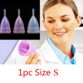 retail menstrual cup for women feminine hygiene product medical grade silicone vagina use small or big size for choose anner cup