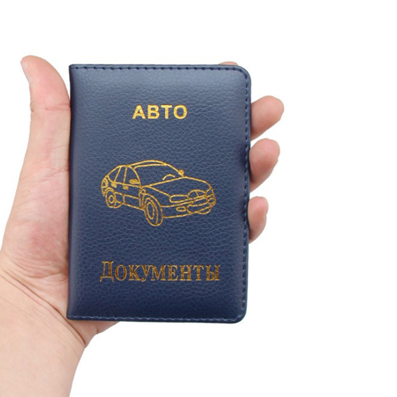 Drivers License Wallet Russian Auto Driver License Bag Car Document Wallet Pu Leather Cover For Documents Car Card Holder Pink